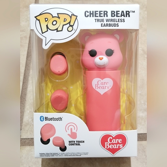 Funko POP! Care Bears Cheer Bear Bluetooth Earbuds - Picture 1 of 2